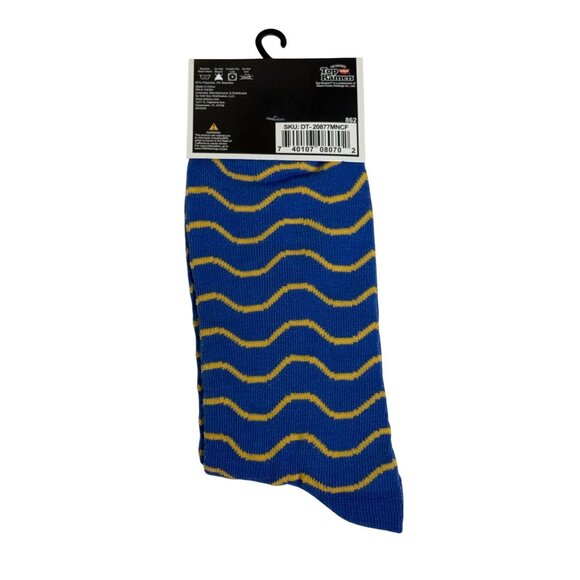 Blue Crew Socks 🍜 Noodle Bowl Print NWT Fun Food-Themed Men’s Socks 6-12 - Picture 2 of 2